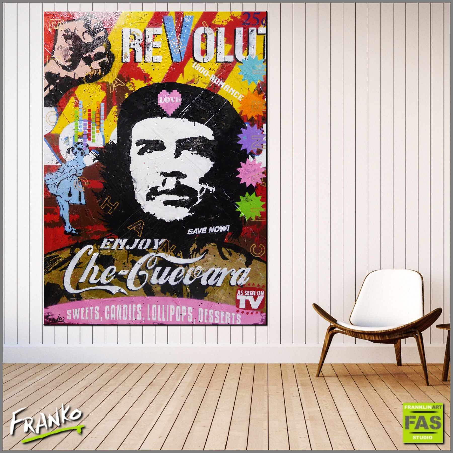 Che Guevara, My twist on a pop art style portrait of Che Gu…