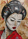 Cherry Kanji 140cm x 100cm Geisha Abstract Realism Book Club Painting-book club-Franko-[Franko]-[Australia_Art]-[Art_Lovers_Australia]-Franklin Art Studio