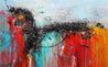 Cobalt Dash 160cm x 100cm Teal Red Abstract Painting (SOLD)-abstract-Franko-[Franko]-[Australia_Art]-[Art_Lovers_Australia]-Franklin Art Studio