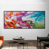 Colour Melt 240cm x 100cm Colourful Textured Abstract Painting (SOLD)-Abstract-Franko-[franko_artist]-[Art]-[interior_design]-Franklin Art Studio