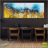 De De Da 160cm x 60cm Blue Yellow Abstract Painting (SOLD)-abstract-Franko-[huge]-[Australian]-[best Selling]-Franklin Art Studio