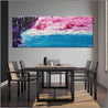 Don't Let Me Go 160cm x 60cm Blue Pink Purple Textured Abstract Painting (SOLD)-abstract-Franko-[franko_art]-[beautiful_Art]-[The_Block]-Franklin Art Studio