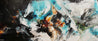 Life Potion 240cm x 100cm Teal Black White Textured Abstract Painting (SOLD)-Abstract-Franko-[Franko]-[Australia_Art]-[Art_Lovers_Australia]-Franklin Art Studio