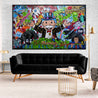 Monopoly Stock Picker 250cm x 150cm Textured Urban Pop Art Painting (SOLD)-Urban Pop Art-[Franko Artist]-[Cheryl]-[Wendy]-[Gabriela]-Franklin Art Studio