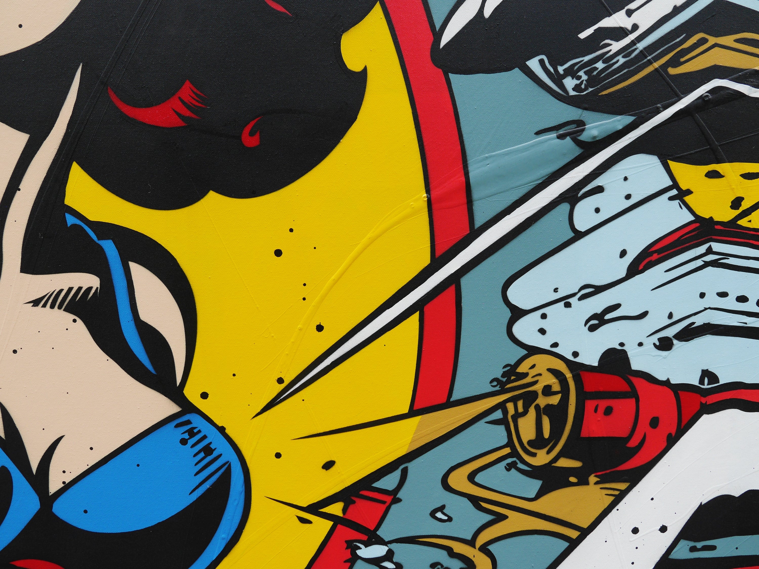 Space Wars 160cm x 100cm Space Classic Pop Art Painting