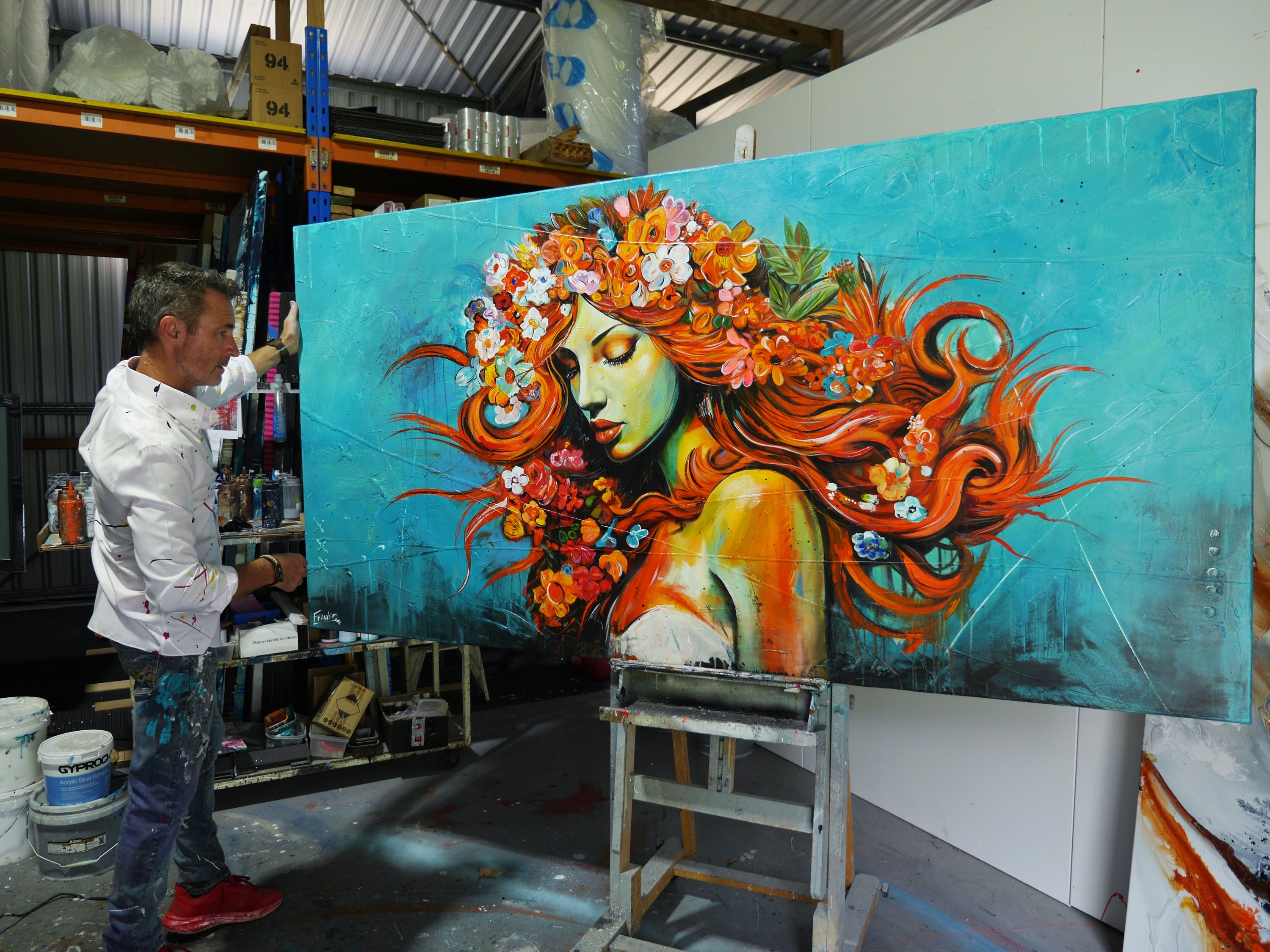 Ivy 240cm x 120cm Textured Abstract Realism Painting (SOLD)