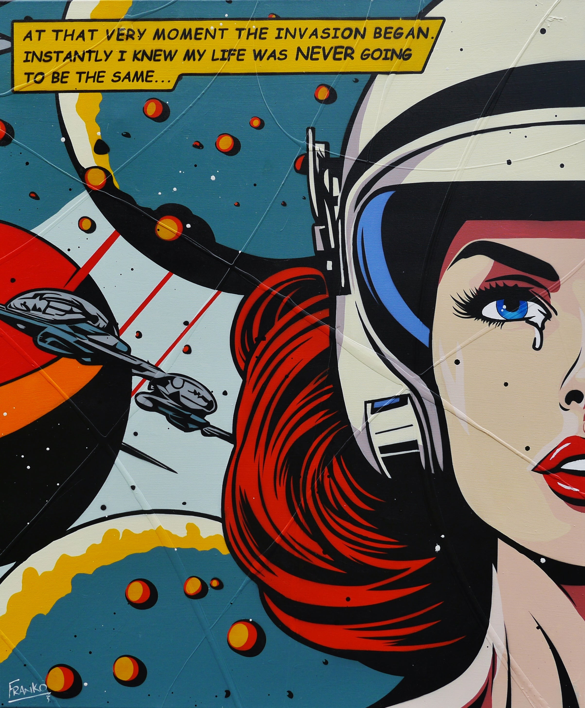 Life Changing Moments 100cm x 120cm Space Classic Pop Art Painting (SOLD)