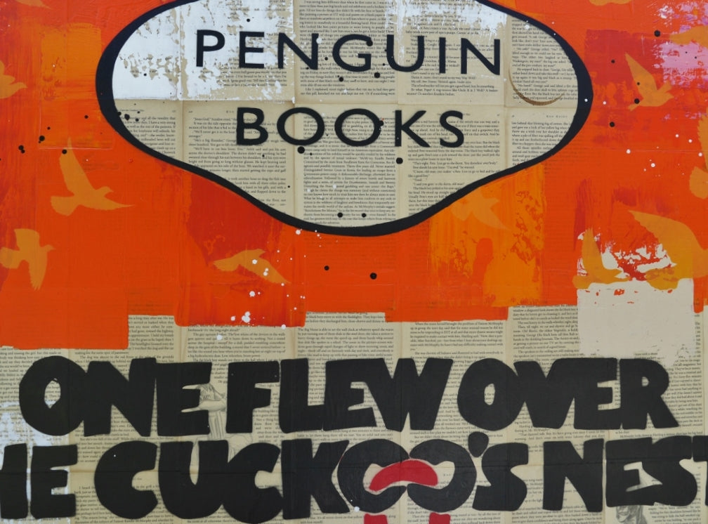 Cuckoo 100cm x 140cm Urban Pop Book Club Painting