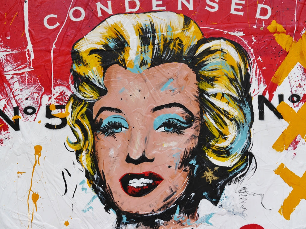 Campbell's Marilyn 100cm x 140cm Campbell's Soup Textured Urban Pop Art Painting