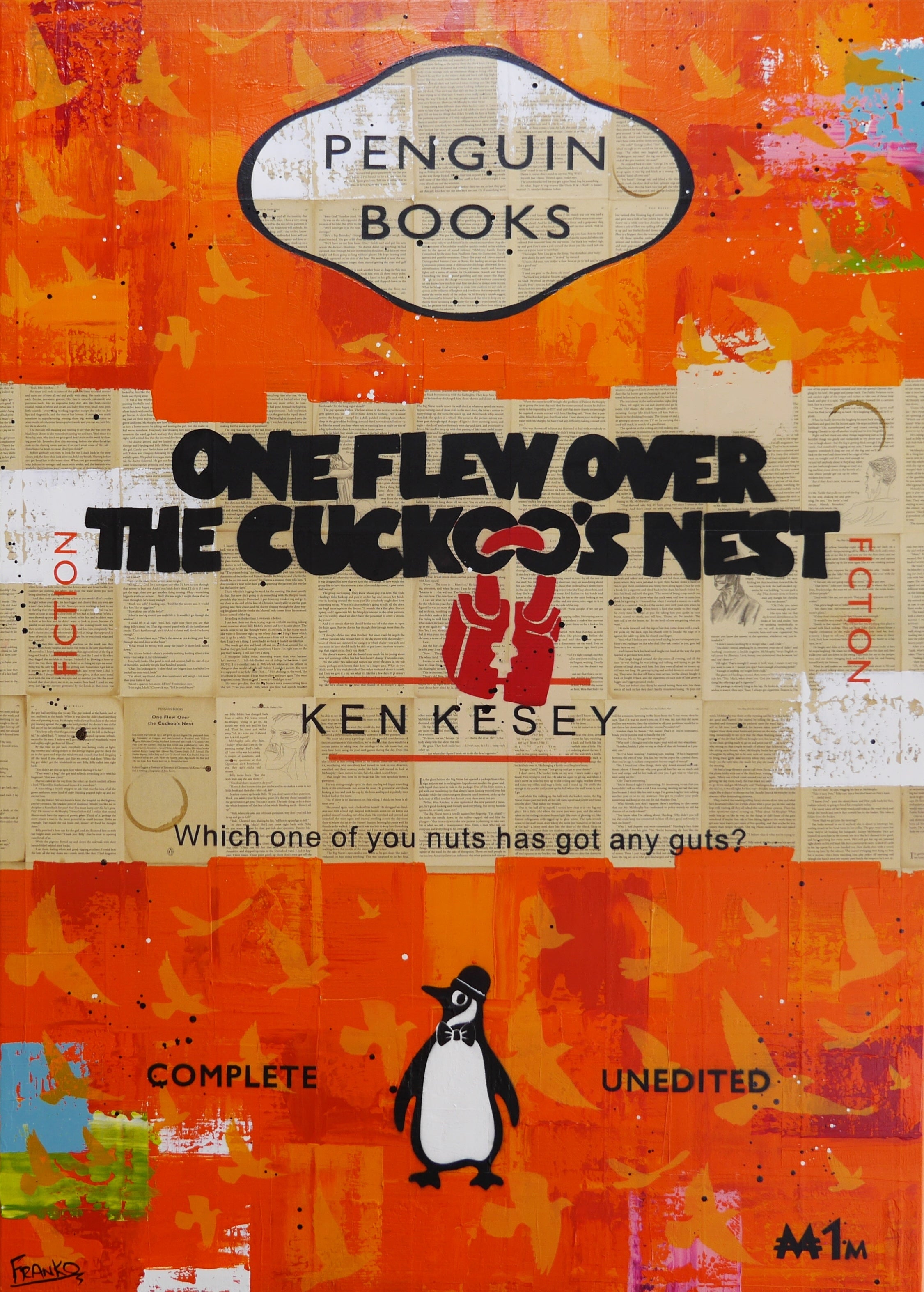 Cuckoo 100cm x 140cm Urban Pop Book Club Painting