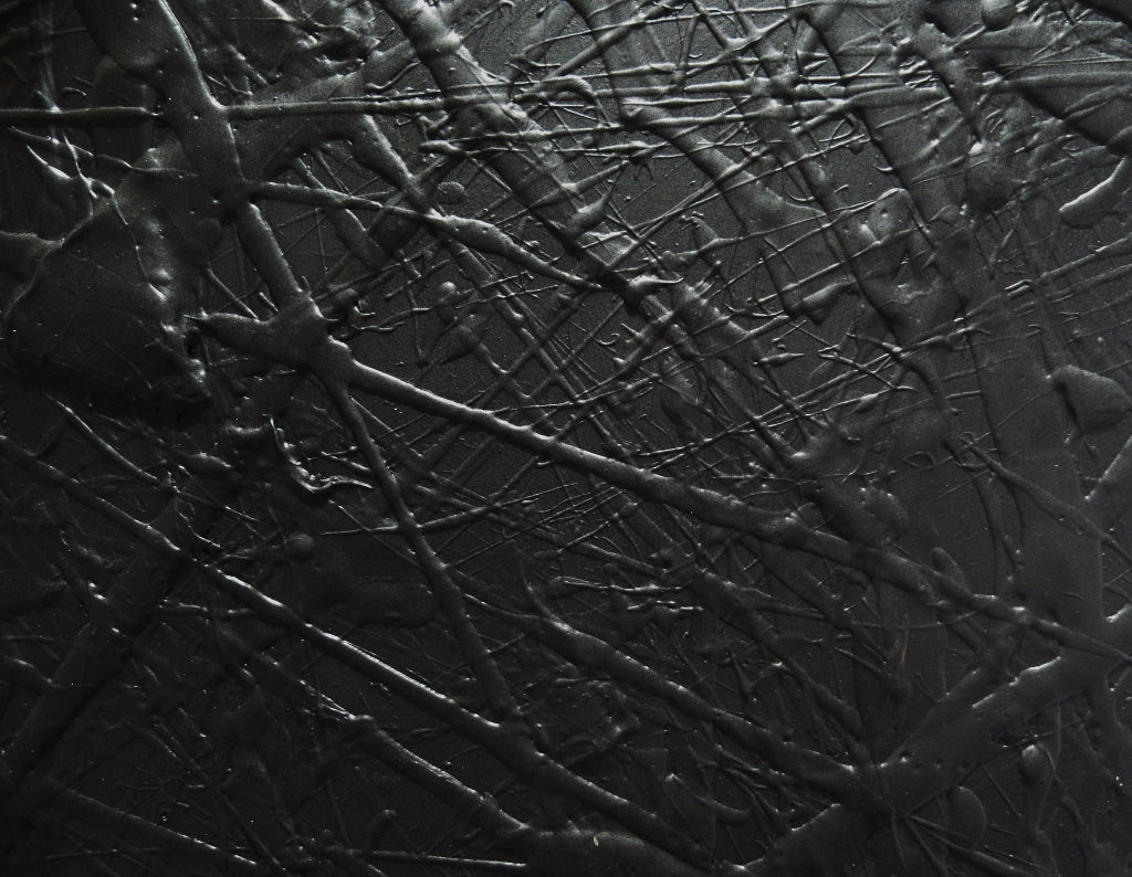 Little Wicked 75cm x 100cm Black Textured Abstract Painting