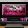 Pink and Grunge 270cm x 120cm Rust Pink Textured Abstract Painting (SOLD)-Abstract-[Franko Artist]-[Gold Coast]-[Brisbane]-[Huge]-Franklin Art Studio