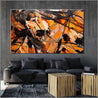 Rusted Dimensions 200cm x 120cm Ochre Black Textured Abstract Painting-Abstract-Franko-[Franko]-[huge_art]-[Australia]-Franklin Art Studio