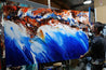 Rusted Oxide Coast 200cm x 120cm Blue Orange Textured Abstract Painting (SOLD)-Abstract-Franko-[franko_artist]-[Art]-[interior_design]-Franklin Art Studio
