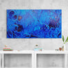 Sapphire Icon 190cm x 100cm Blue Ink Textured Abstract Painting-Abstract-[Franko]-[Artist]-[Australia]-[Painting]-Franklin Art Studio