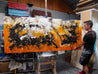 Sienna Reign 240cm x 100cm Textured Abstract Painting-Abstract-Franko-[franko_artist]-[Art]-[interior_design]-Franklin Art Studio