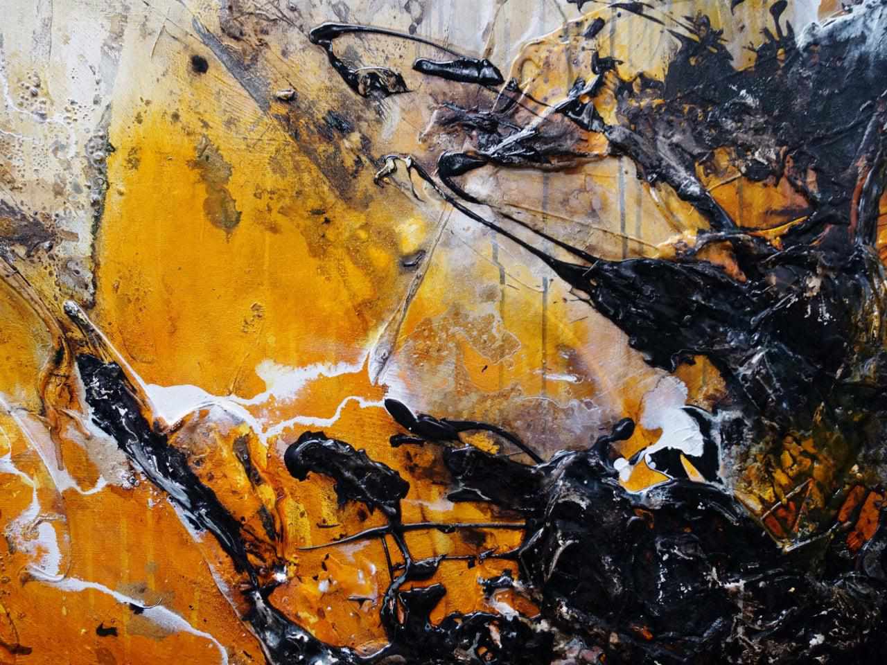 Sienna Reign 240cm x 100cm Textured Abstract Painting (SOLD)