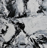 The One 150cm x 150cm Black White Textured Abstract Painting (SOLD)-Abstract-Franko-[Franko]-[Australia_Art]-[Art_Lovers_Australia]-Franklin Art Studio
