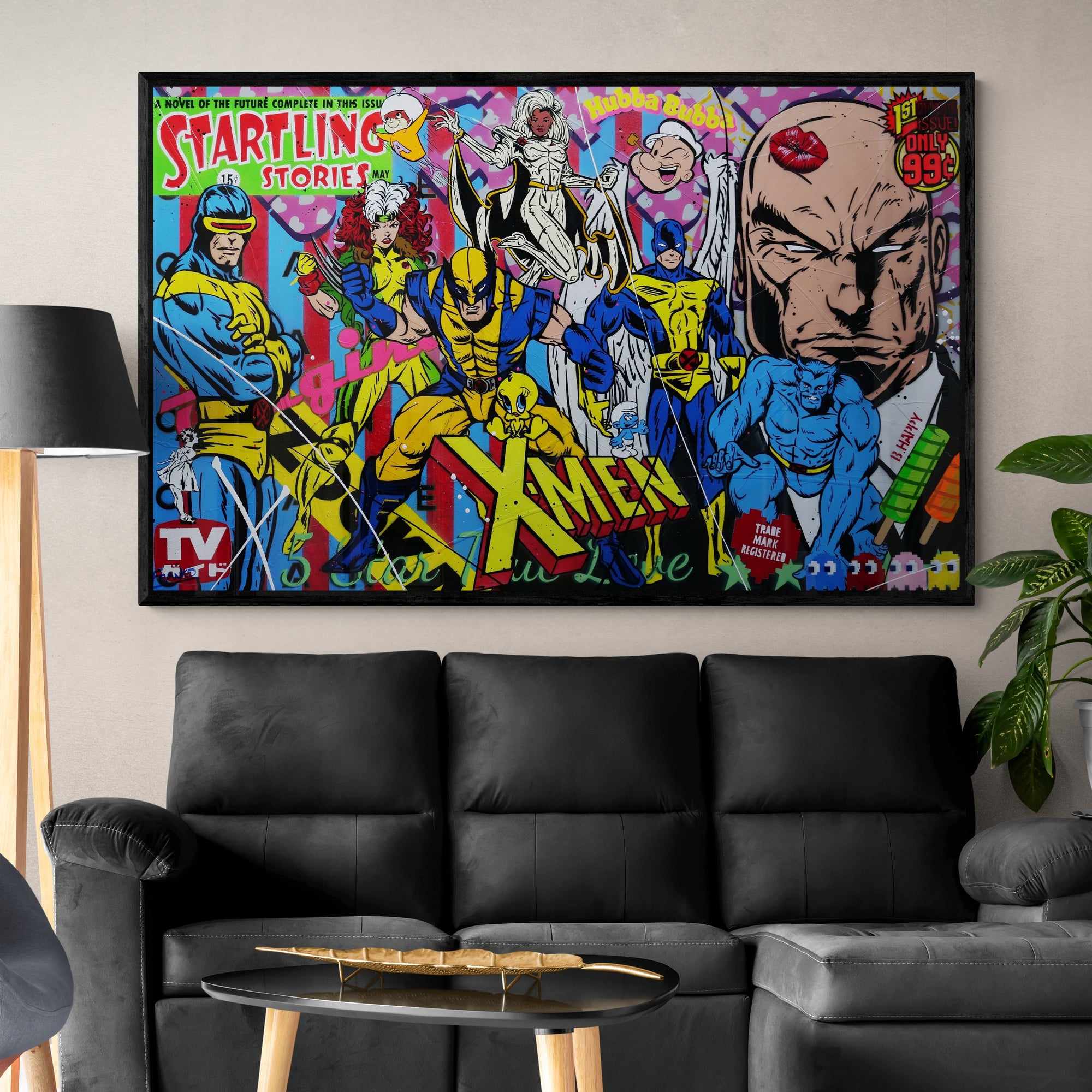 The Uncanny X-Men 160cm x 100cm X-Men Textured Urban Pop Art Painting