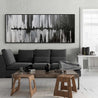 Variance 240cm x 100cm Black Grey Silver Textured Abstract Painting-Abstract-Franko-[Franko]-[huge_art]-[Australia]-Franklin Art Studio