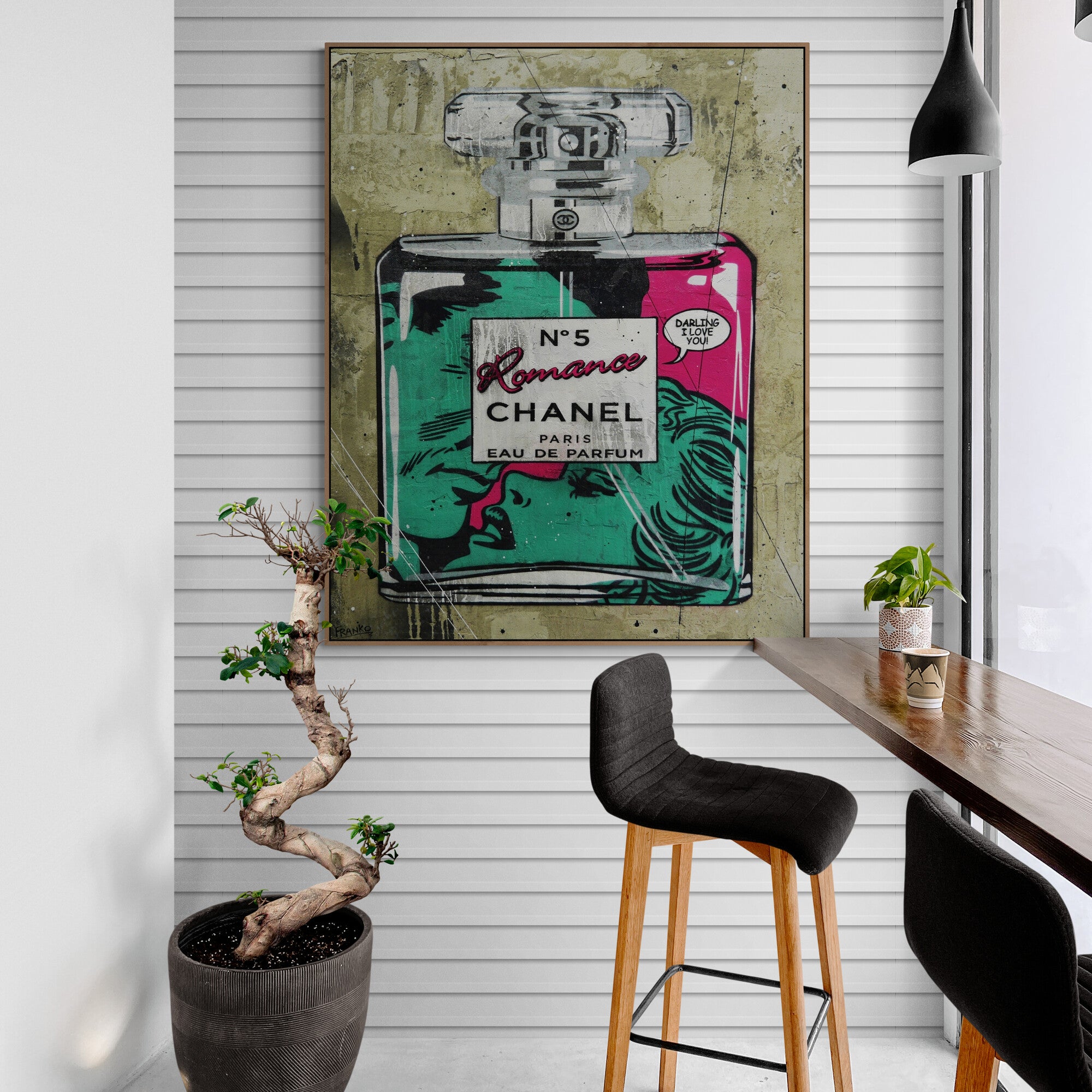 Romancing 120cm x 150cm Perfume Bottle Industrial Concrete Urban Pop Art Painting-concrete-Franko-[huge]-[Australian]-[best Selling]-Franklin Art Studio