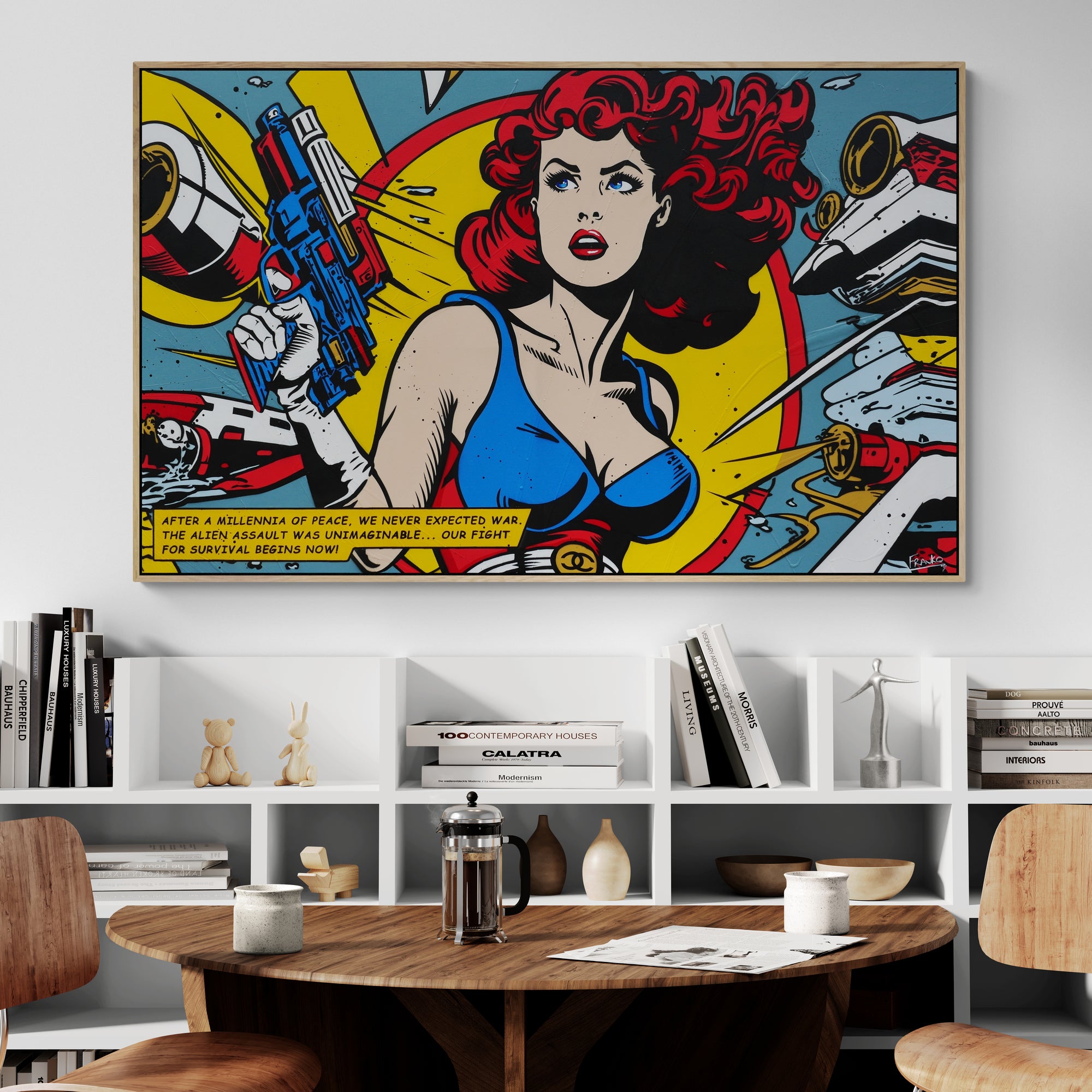 Space Wars 160cm x 100cm Space Classic Pop Art Painting