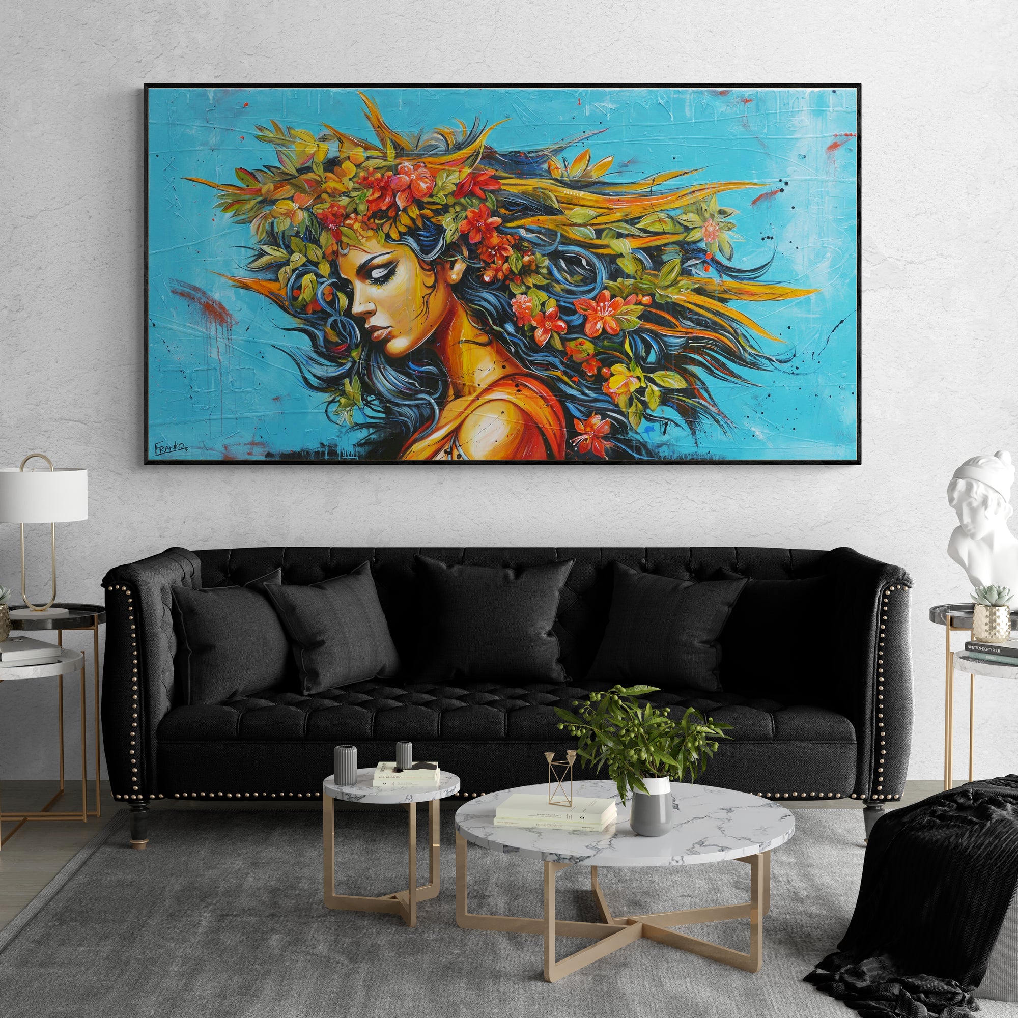 Athena 190cm x 100cm Textured Abstract Realism Painting (SOLD)