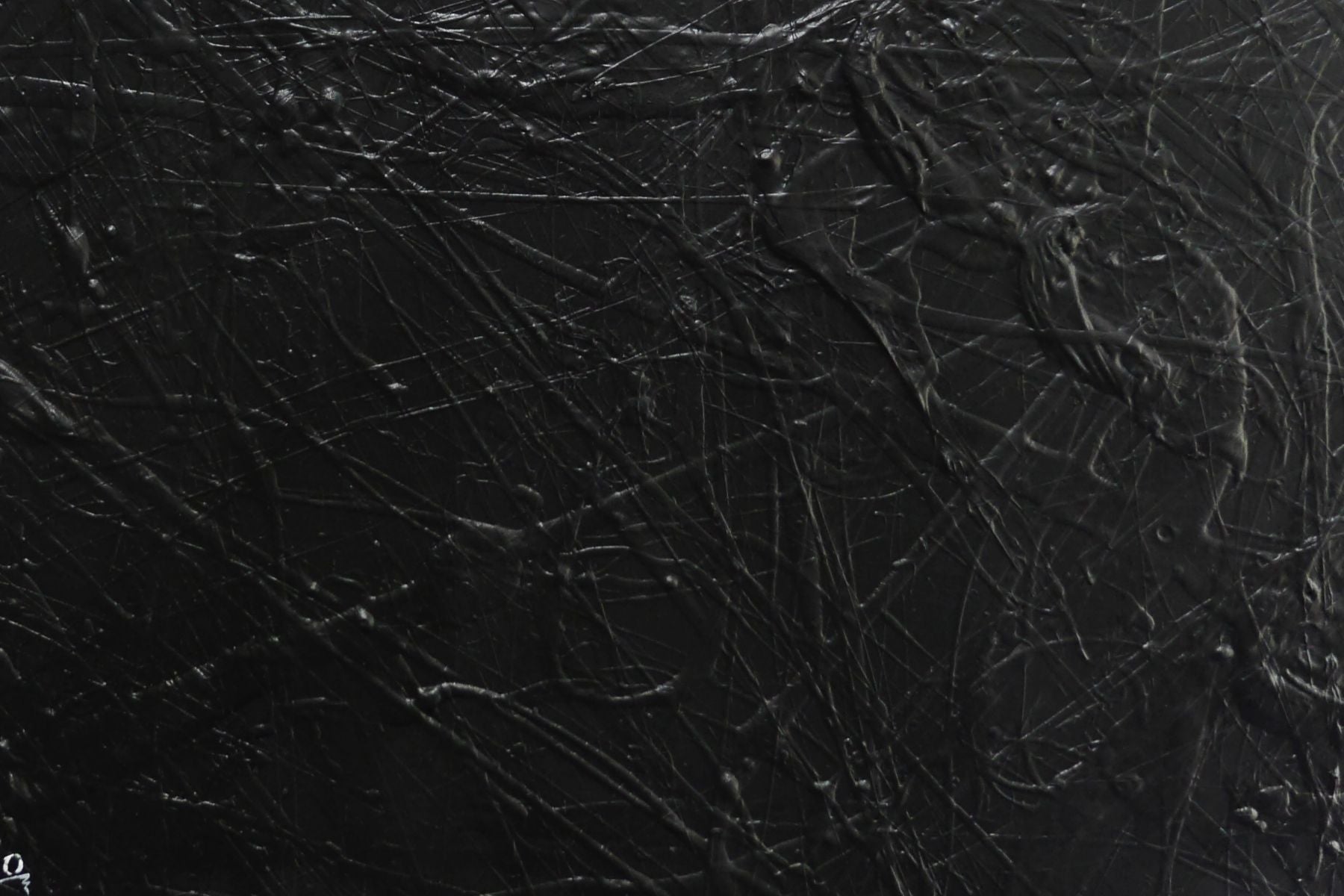 Wicked Nero 120cm x 120cm Black Textured Abstract Painting