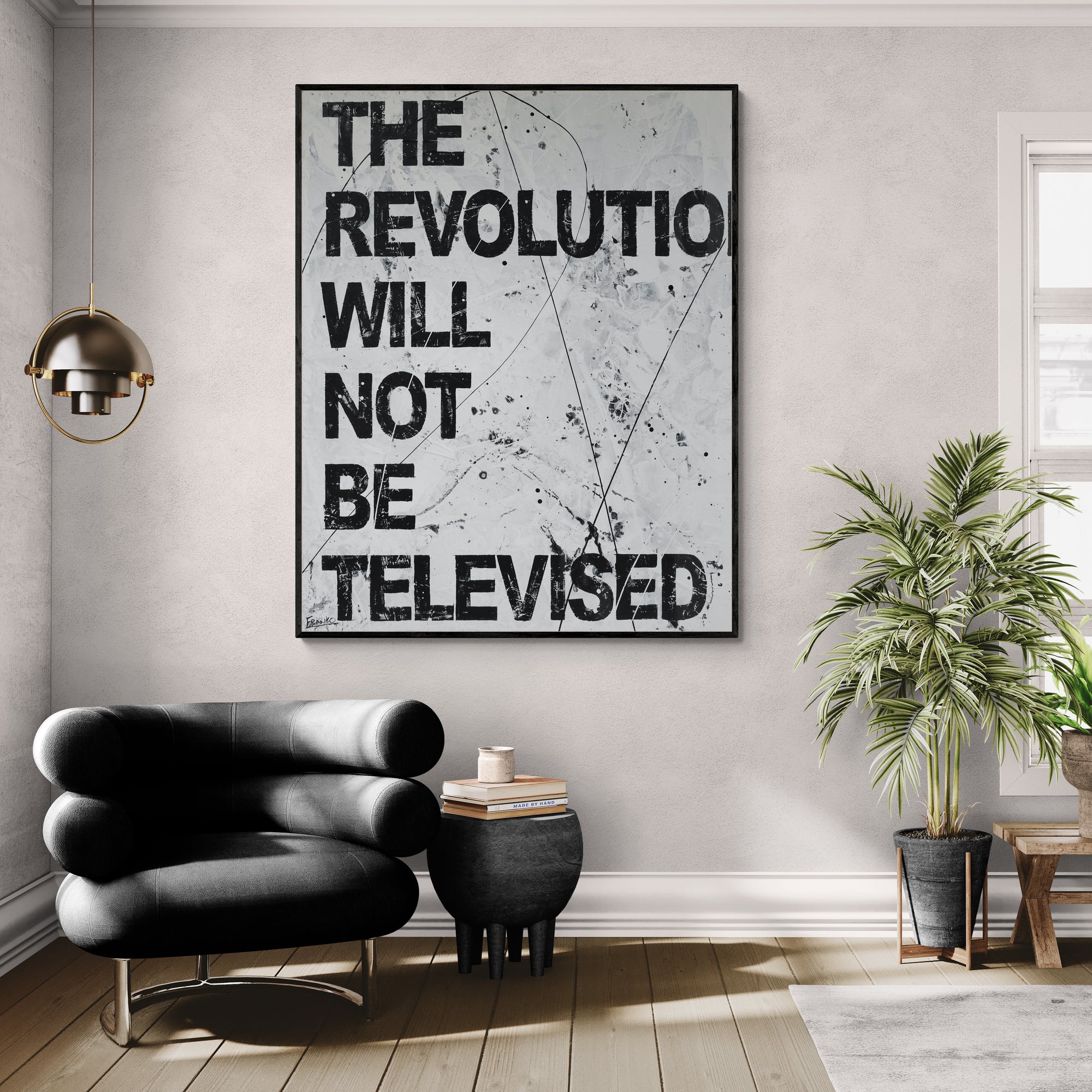 Revolutions and Stuff 120cm x 150cm Textured Urban Pop Art Painting