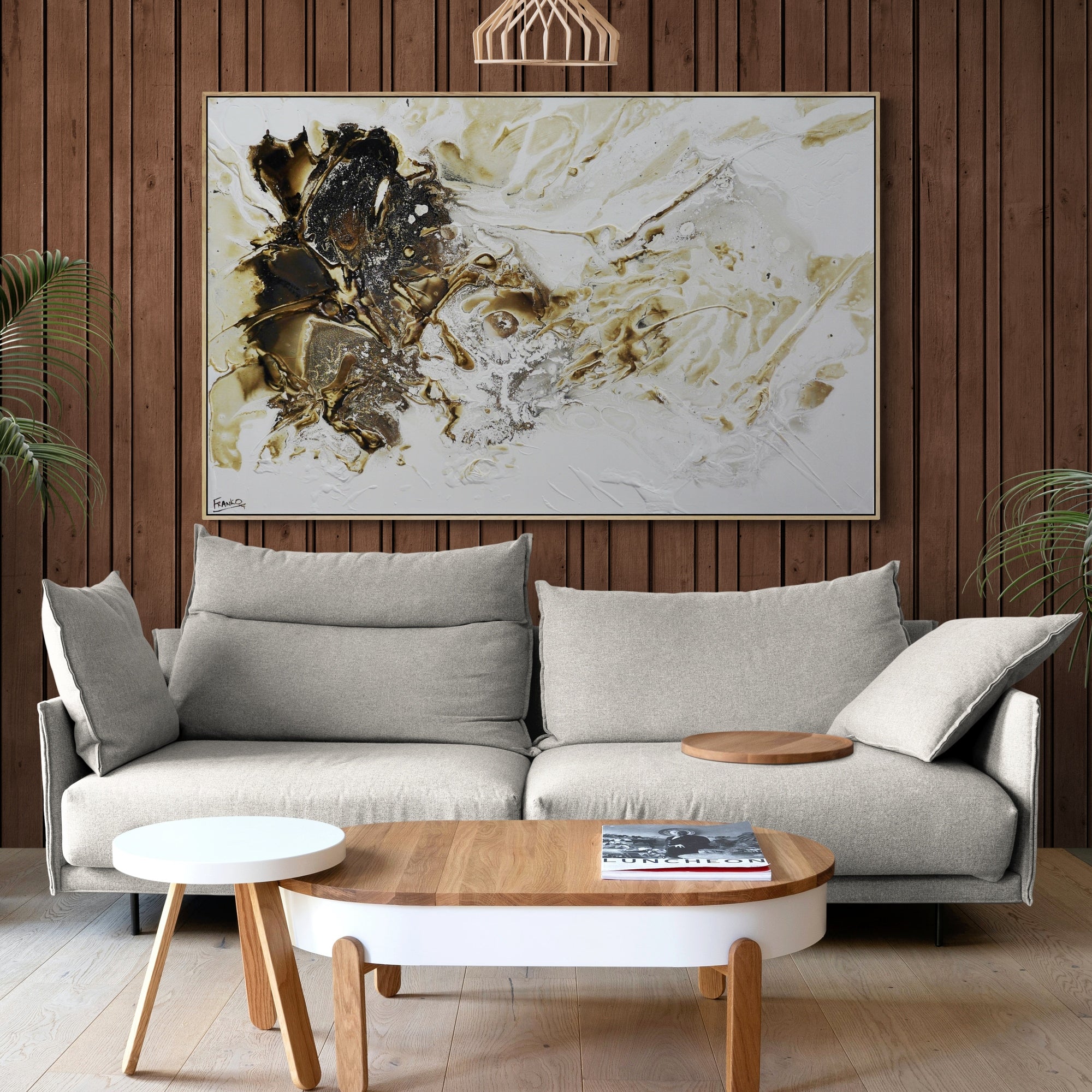 The Journey 160cm x 100cm White Rust Textured Abstract Painting