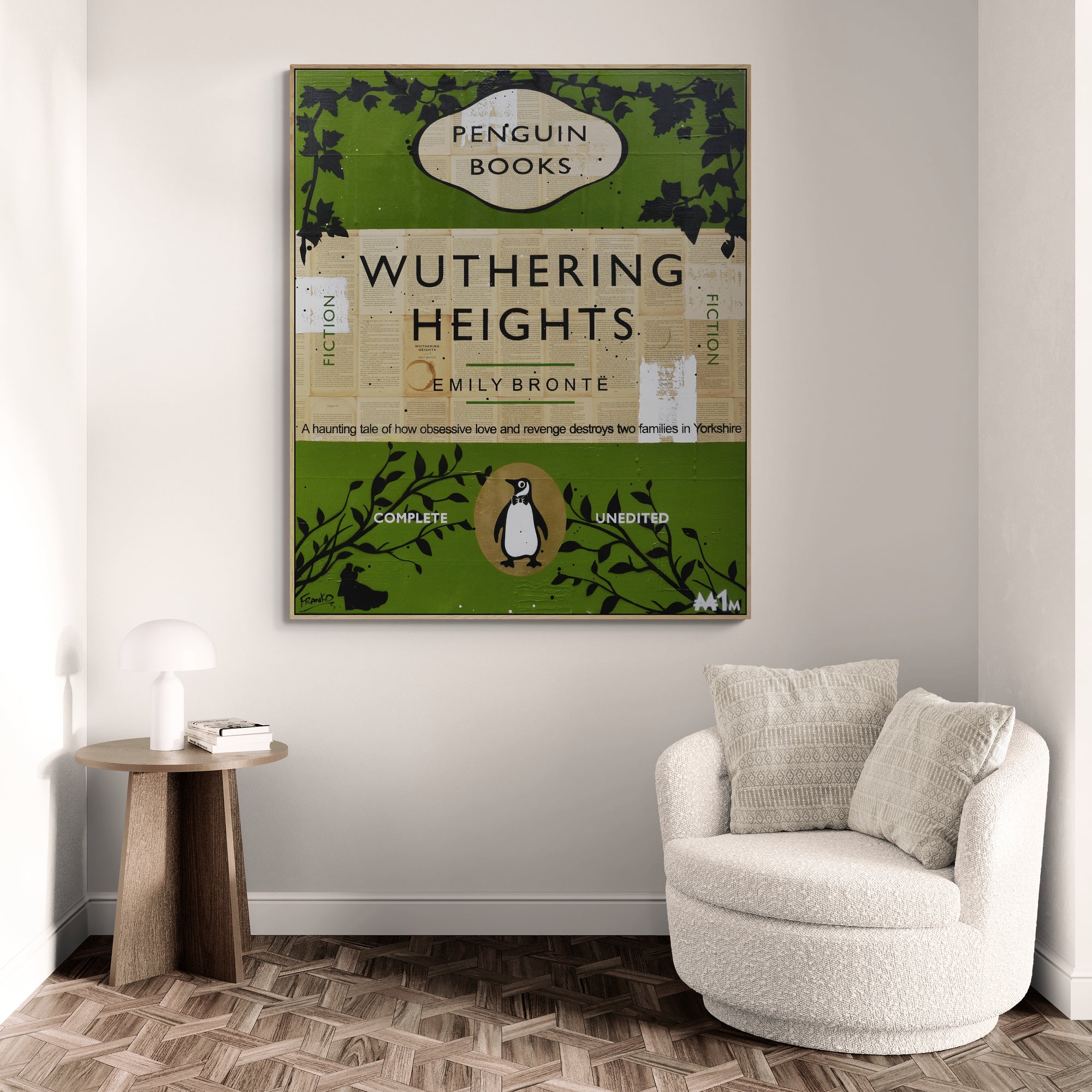 The Heights 100cm x 140cm Urban Pop Book Club Painting