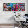 Lovin Cadets 160cm x 60cm Textured Urban Pop Art Painting-Urban Pop Art-Franko-[huge]-[Australian]-[best Selling]-Franklin Art Studio