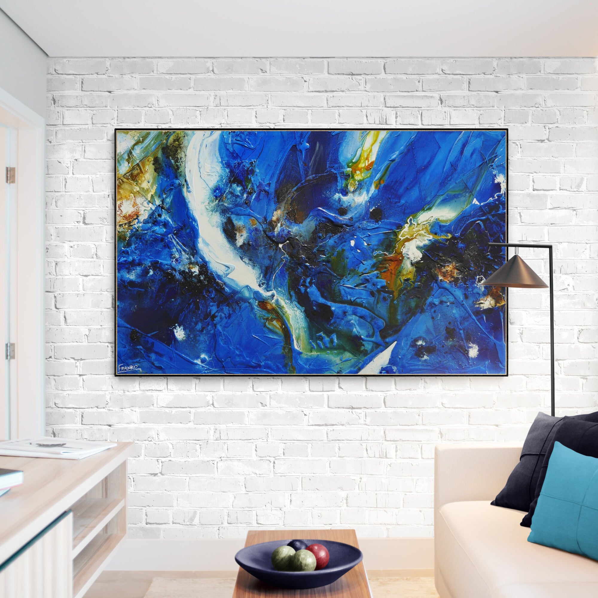 Reminiscent 160cm x 100cm Textured Abstract Painting