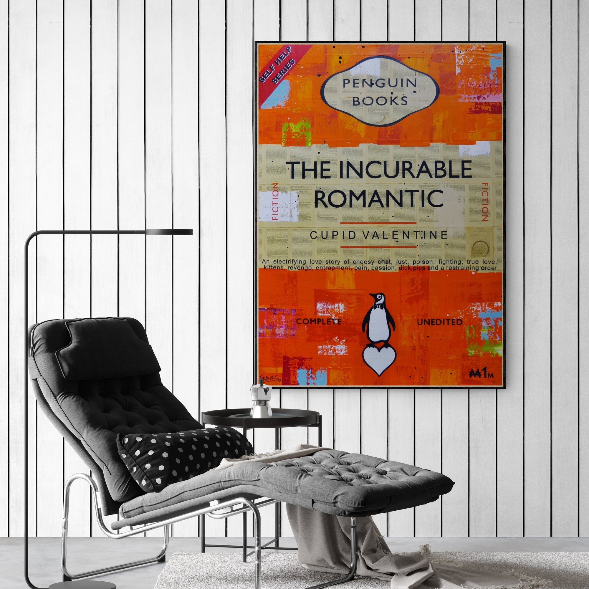 Romancing 100cm x 140cm Urban Pop Book Club Painting