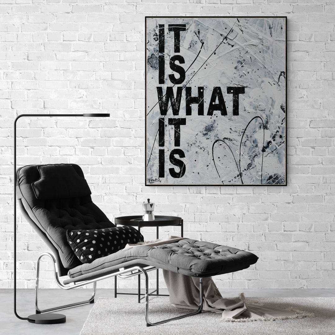 It is 100cm x 120cm Textured Urban Pop Art Painting