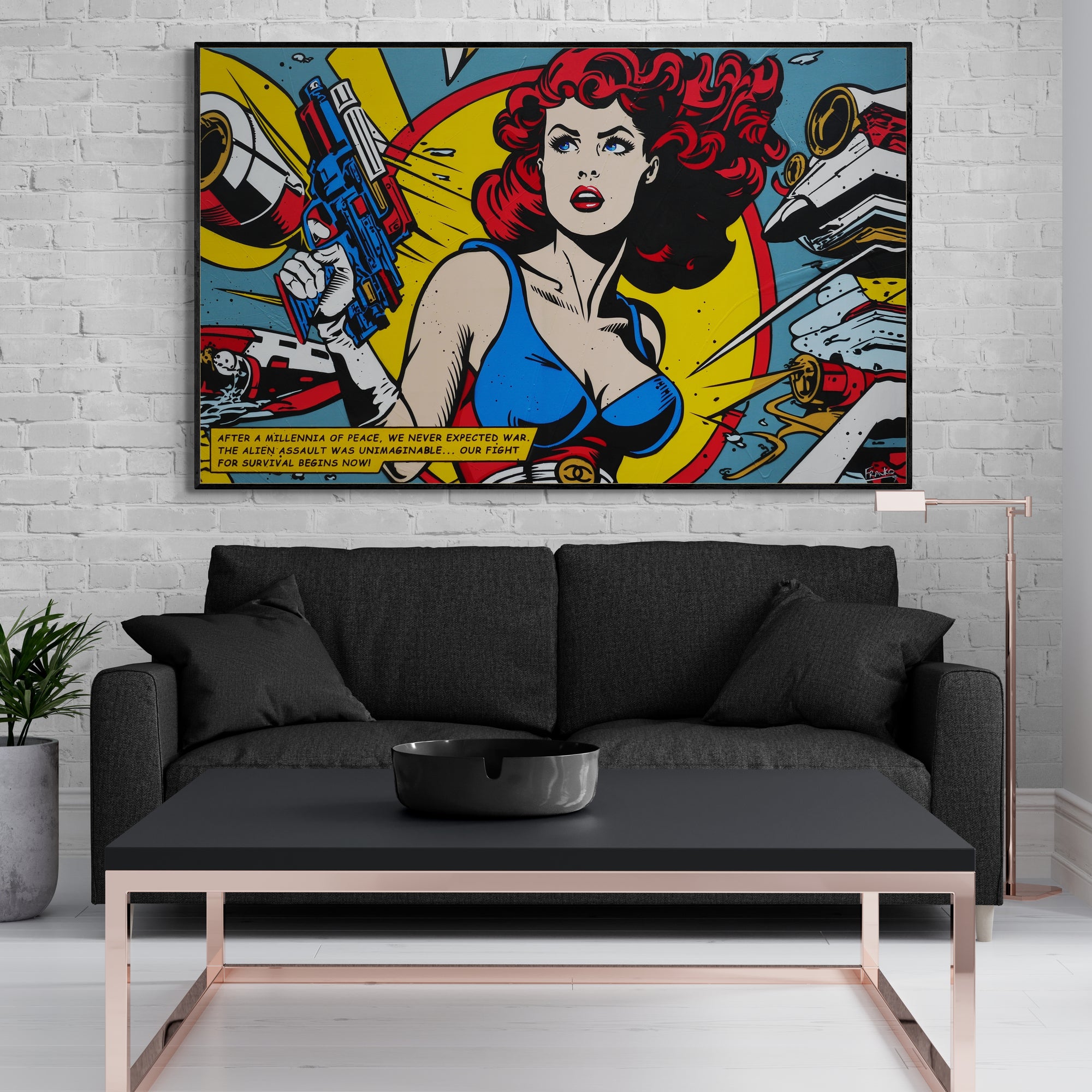 Space Wars 160cm x 100cm Space Classic Pop Art Painting